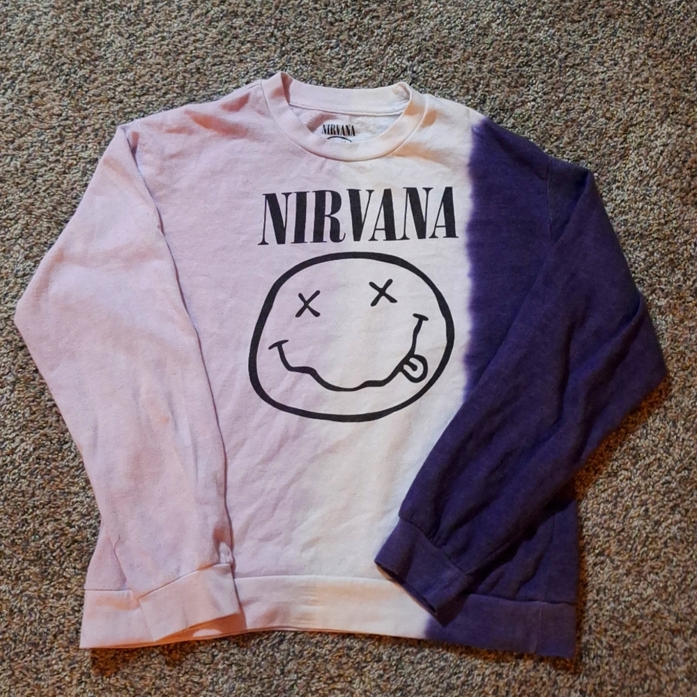 Nirvana Pull Over Sweater Unisex Medium Multicolor